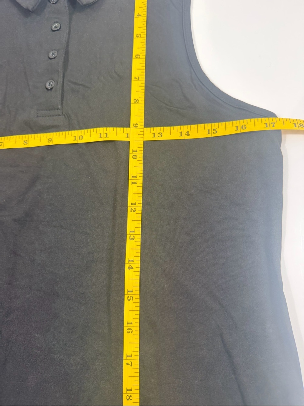 Polo shirt Collette Love Black Sleeveless Quick Dry Stretch M NWOT - Picture 3 of 8